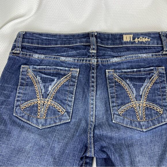 Kut from the Kloth Womens Bermuda Denim Jeans Shorts Medium Wash Blue Size 2 - Picture 3 of 8